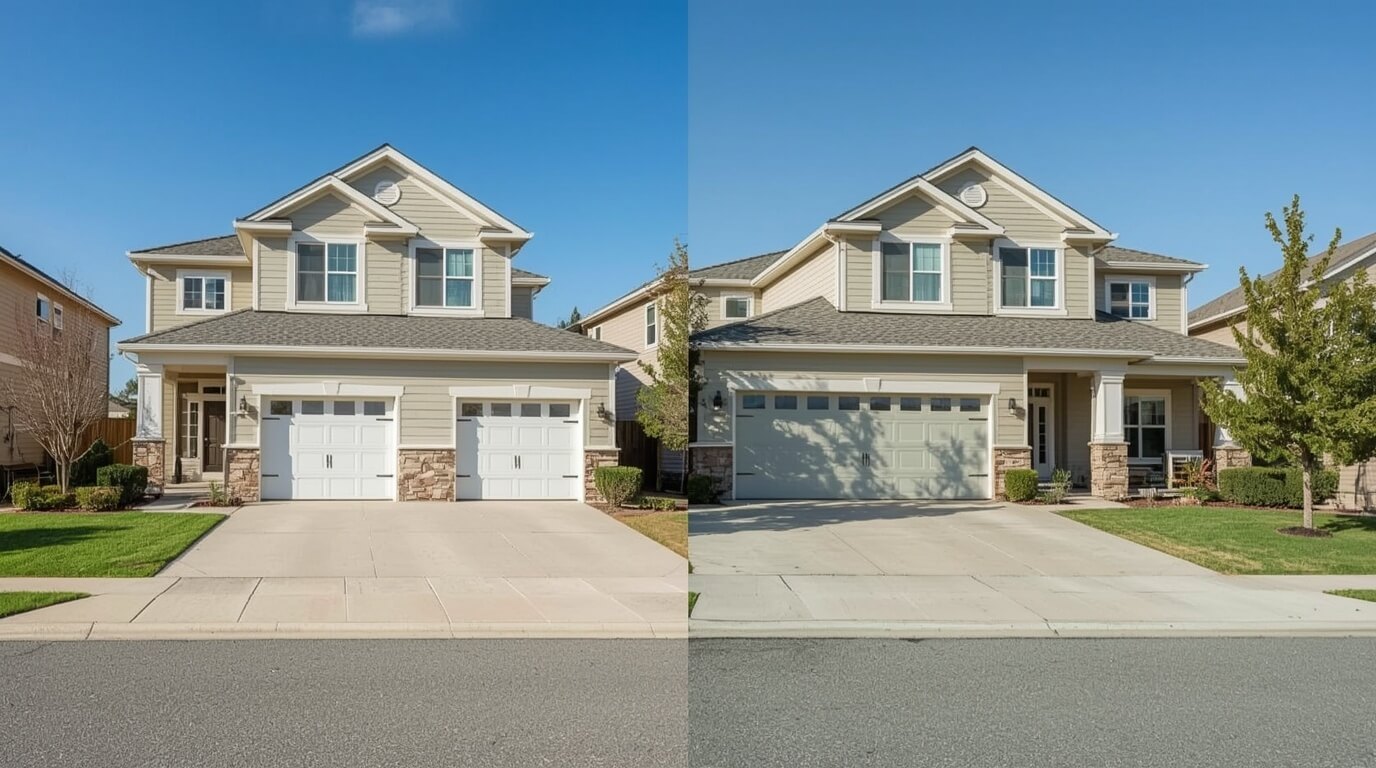 Double Garage Door vs Two Single Doors